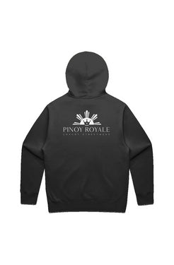 Pinoy Royale Logo Hoodie White Embroidery