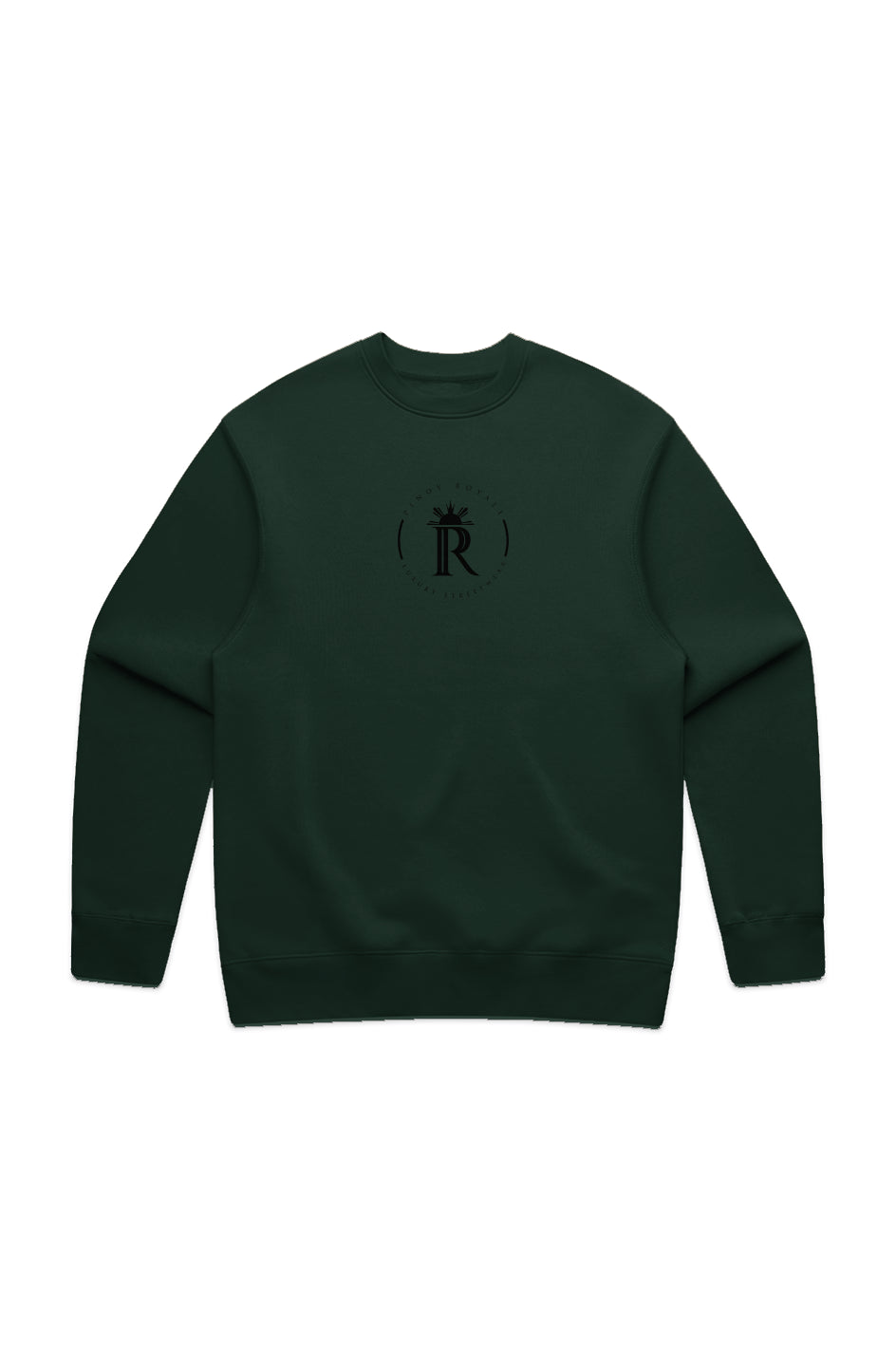 PR Luxe Logo Black MENS CREW