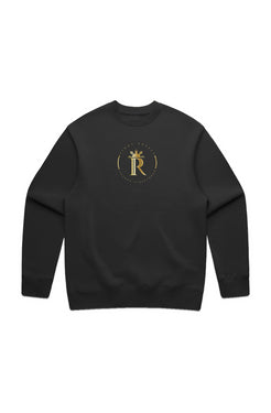 PR Luxe Logo Gold MENS CREW