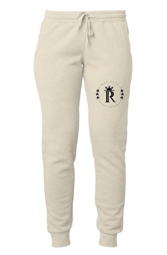 Pinay Royale Sweatpants blk logo bone
