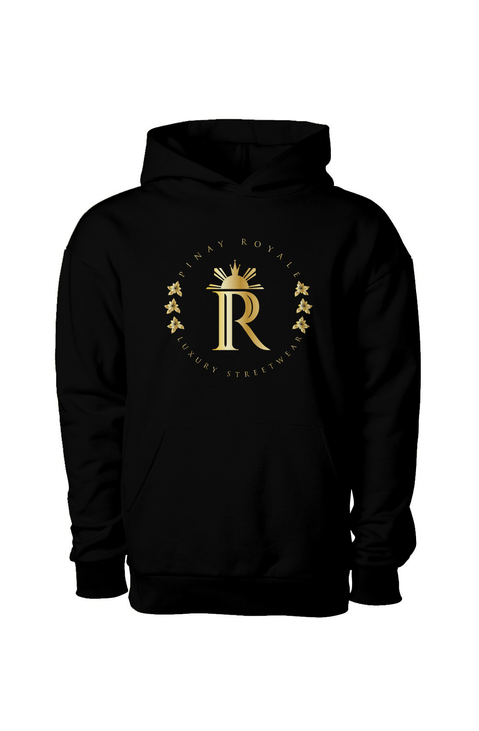 Pinay Royale Sampaguita — Gold Embroidered Hoodie