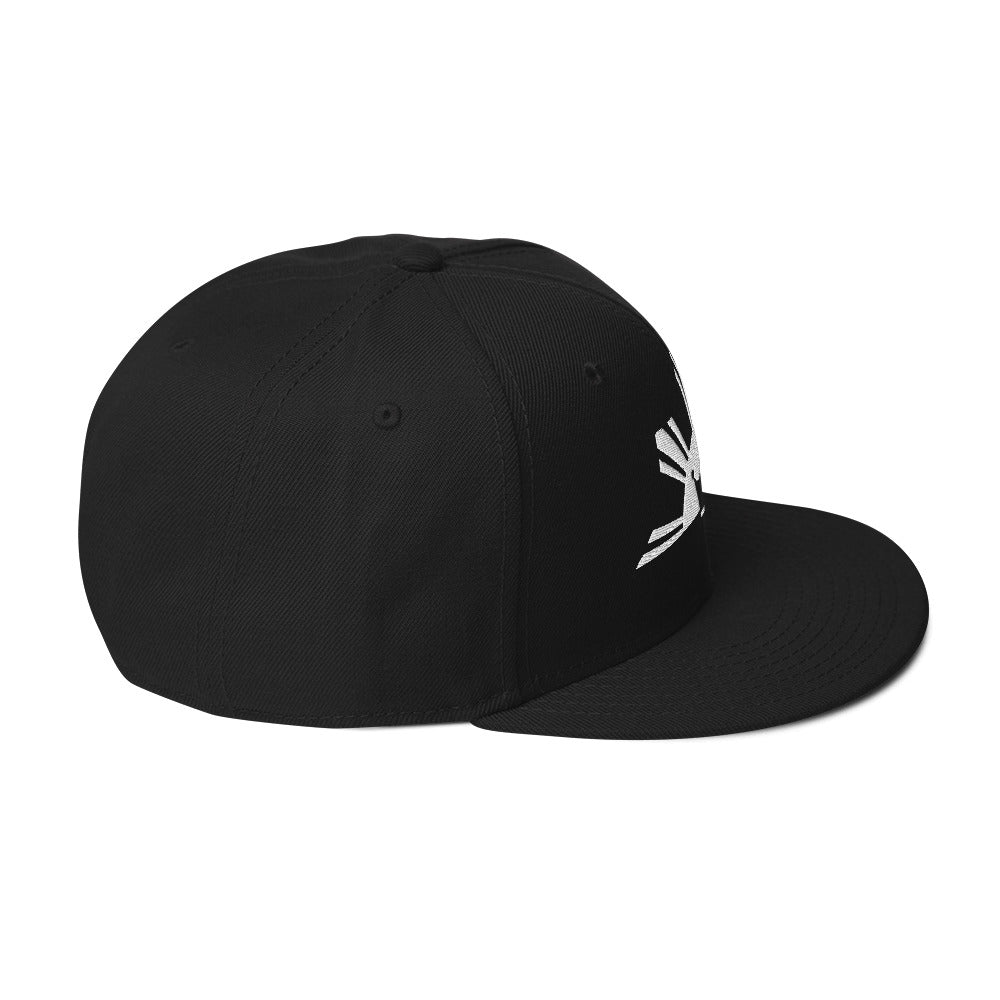 Pinoy snapback hat with grey visor and Filipino pride design